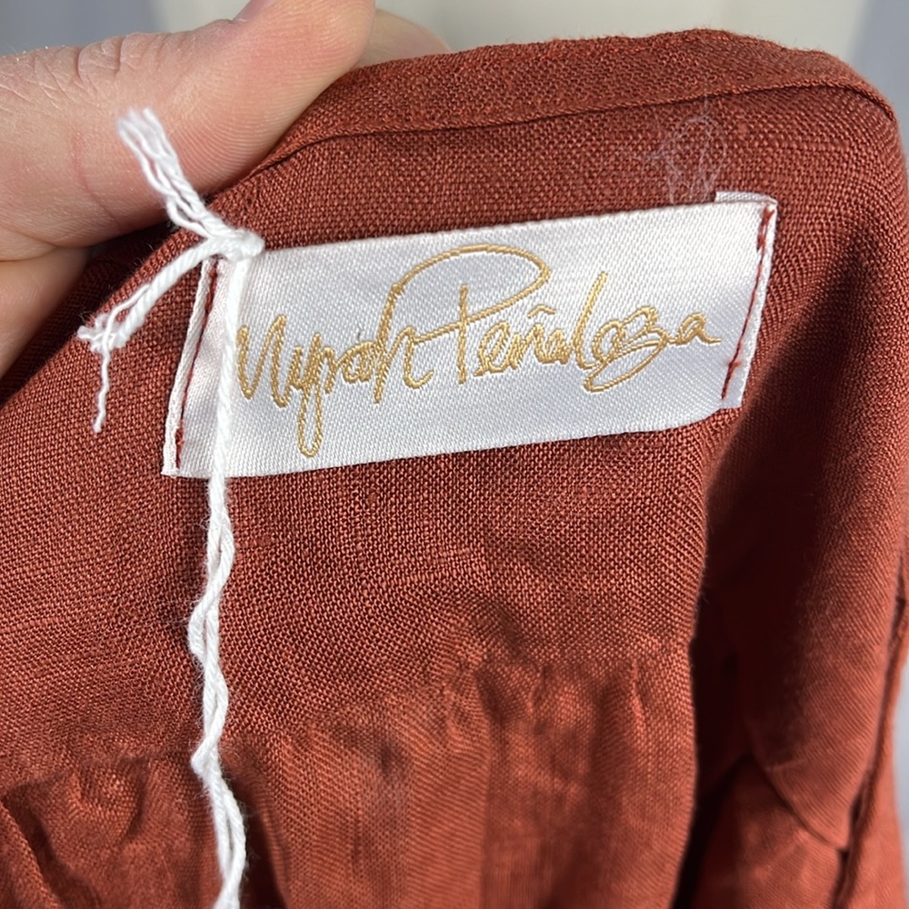 NWT Myrah Penaloza Valentina Dress in Harvest Moon Burnt Orange. - Picture 8 of 11
